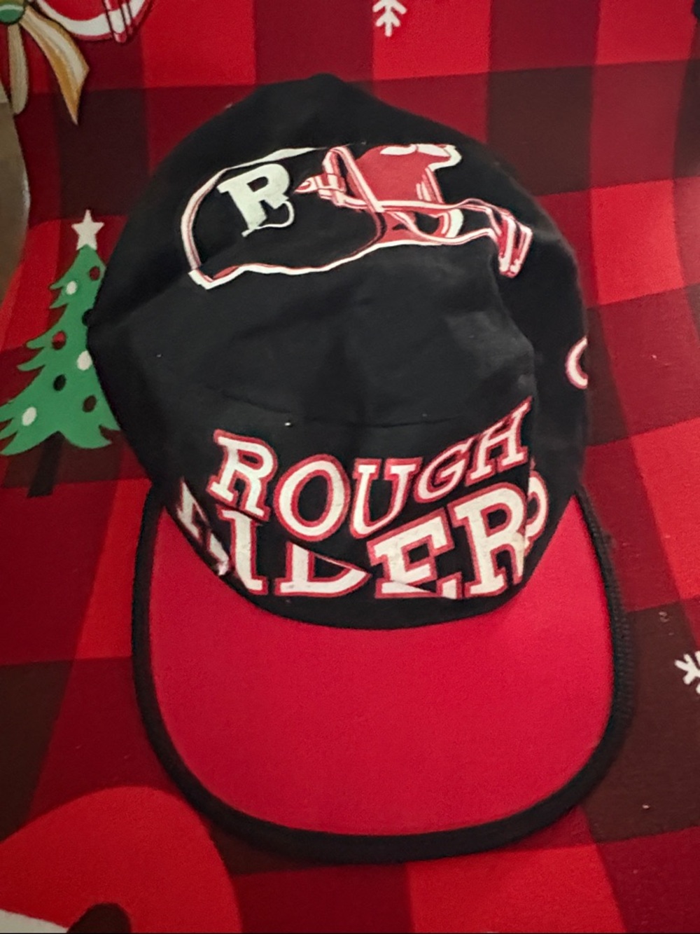VTG Starter Rough Riders Black & Red Baseball Cap